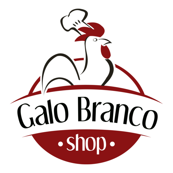 Galo Branco Shop Logo PNG Vector