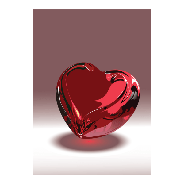 glossy heart Logo PNG Vector