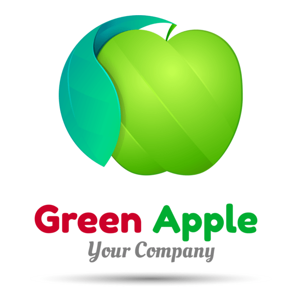 Green apple Logo PNG Vector