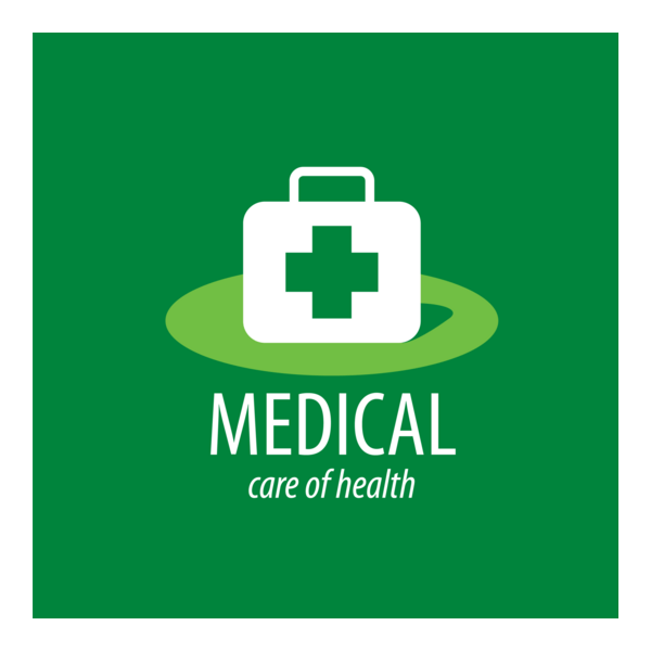Green medical health Logo PNG Vector