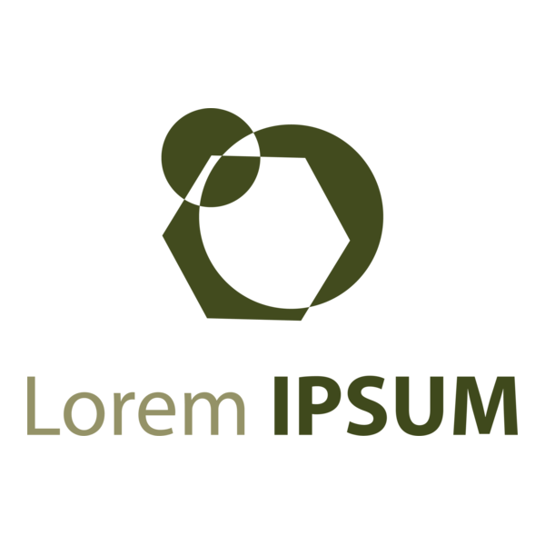 Green shape company Logo PNG Vector