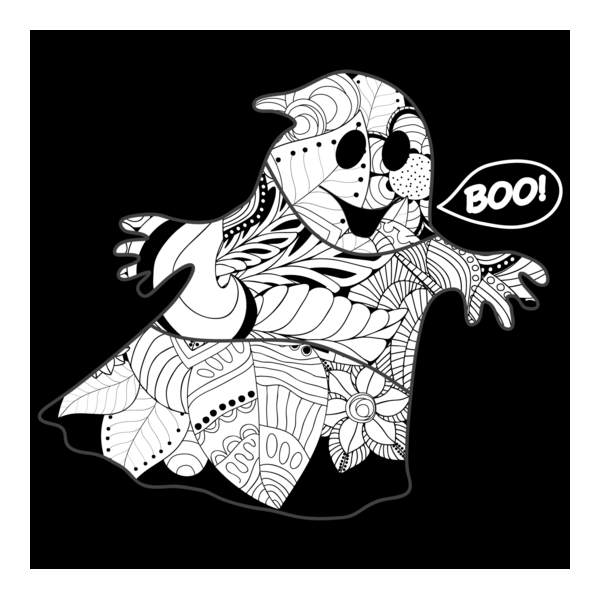 halloween party ghost Logo PNG Vector