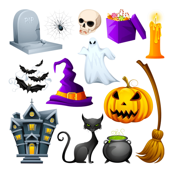 halloween set Logo PNG Vector