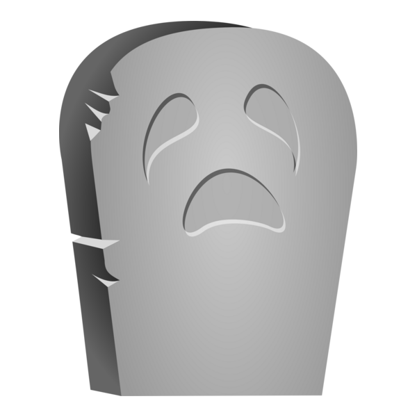 halloween tombstone face Logo PNG Vector