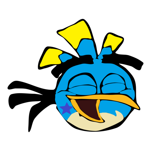 Happy Bird Logo PNG Vector