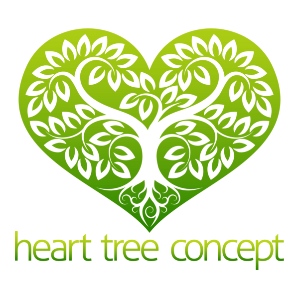 Heart tree Logo PNG Vector