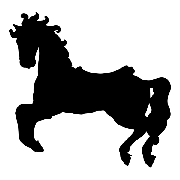 HORSE TOY SILHOUETTE Logo PNG Vector