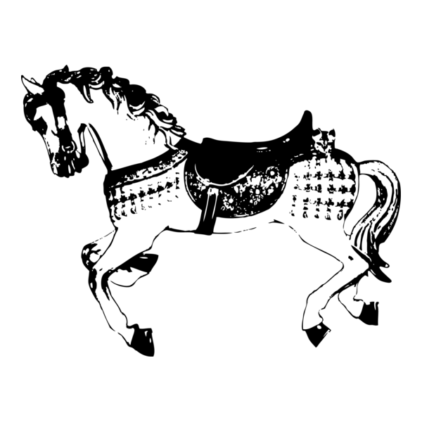 HORSE WITH SADDLE Logo PNG Vector