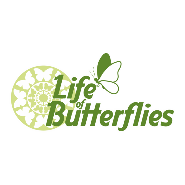 Life of Butterflies Logo PNG Vector