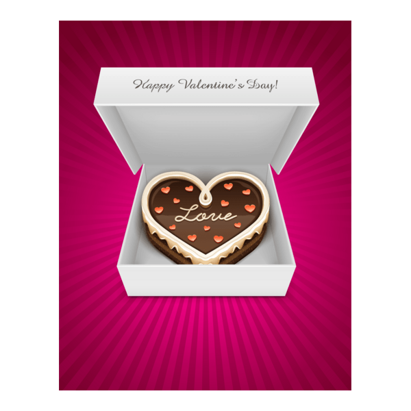 love chocolate cake Logo PNG Vector