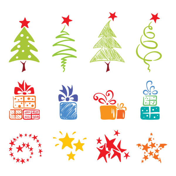 lovely christmas pack Logo PNG Vector