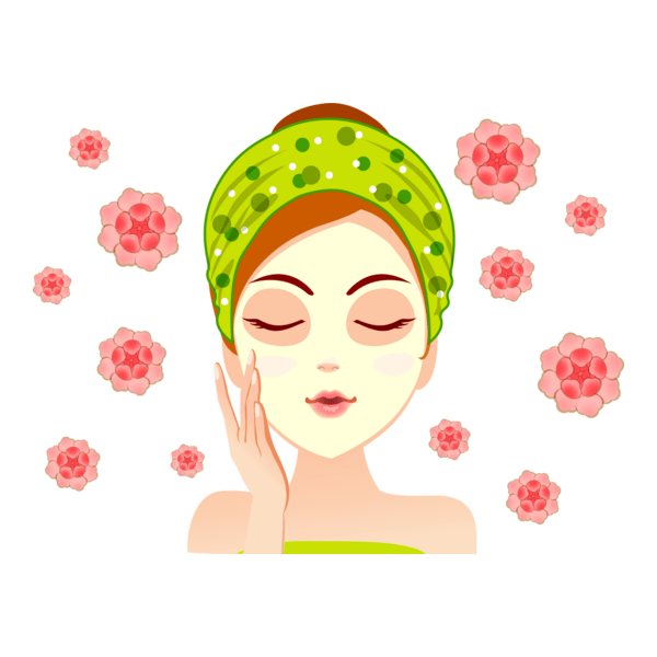 makeup woman flowers Logo PNG Vector