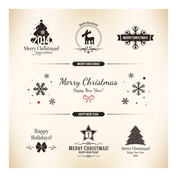 merry christmas Logo PNG Vector