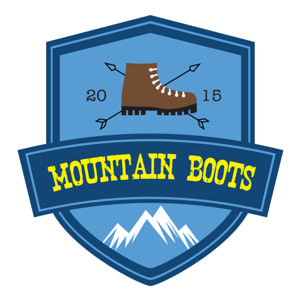 Mountain boots Logo PNG Vector