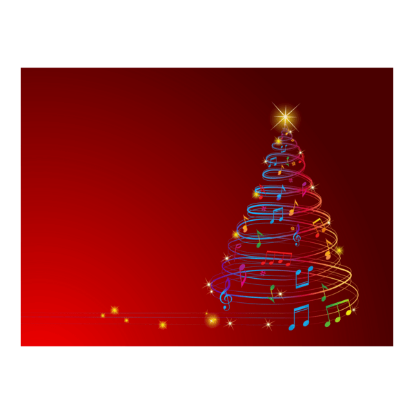 musical christmas tree Logo PNG Vector