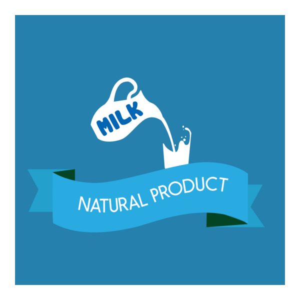 naturel product milk glass Logo PNG Vector