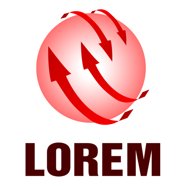 red arrow globe company Logo PNG Vector