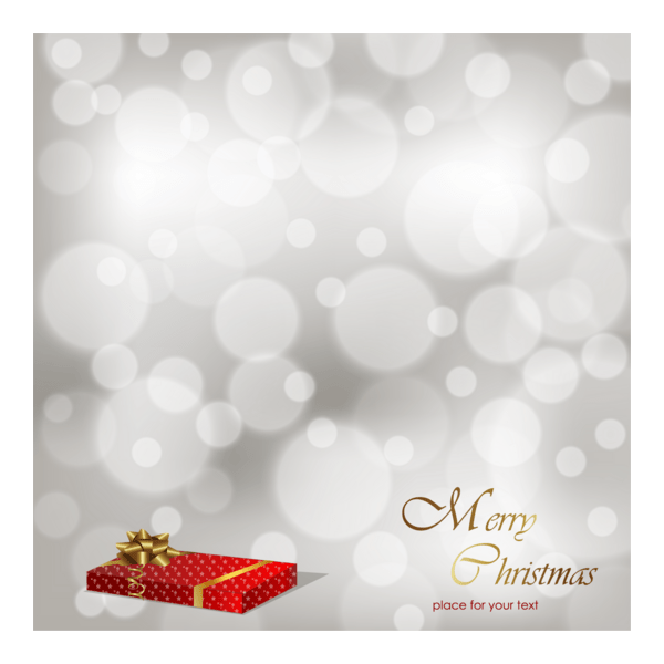 red gift gray christmas background Logo PNG Vector
