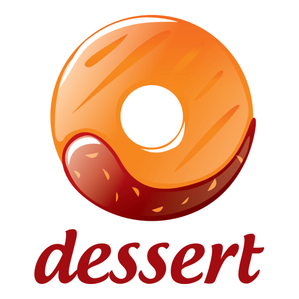 Round donut with chocolate Logo PNG Vector