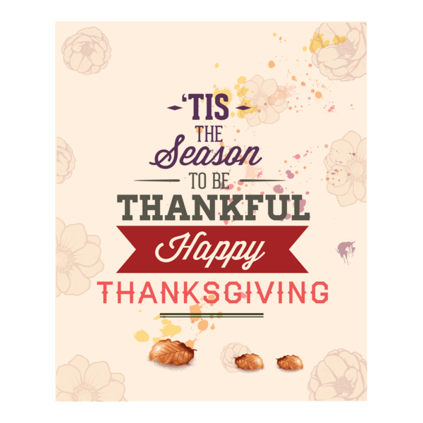 season to be thankful happy thanksgiving poster Logo PNG Vector