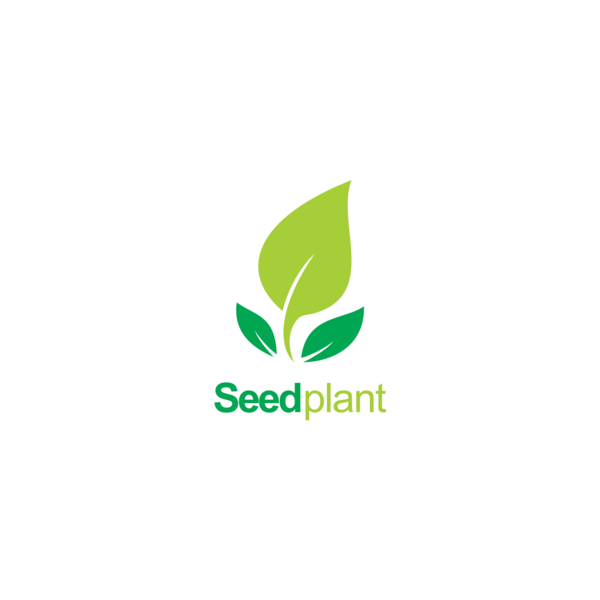 Seed plant green organic Logo PNG Vector