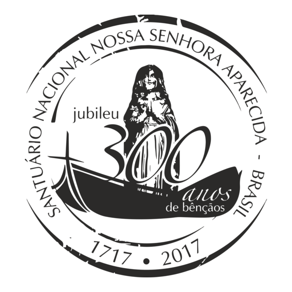 Selo do Jubileu 300 Anos Nossa Senhora Aparecida Logo PNG Vector