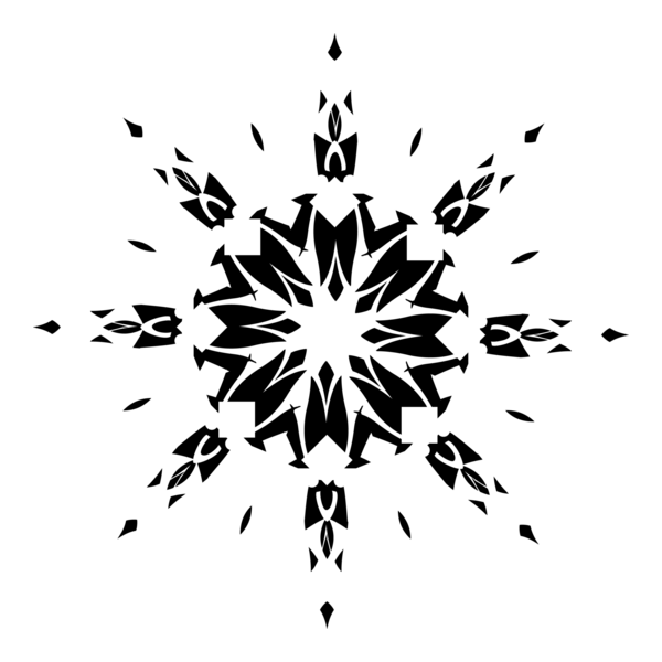 SNOWFLAKE CRYSTAL Logo PNG Vector
