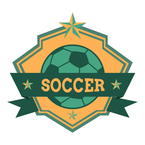 Soccer ribbon football club Logo PNG Vector