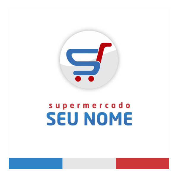 Supermercado / Seu Nome Logo PNG Vector