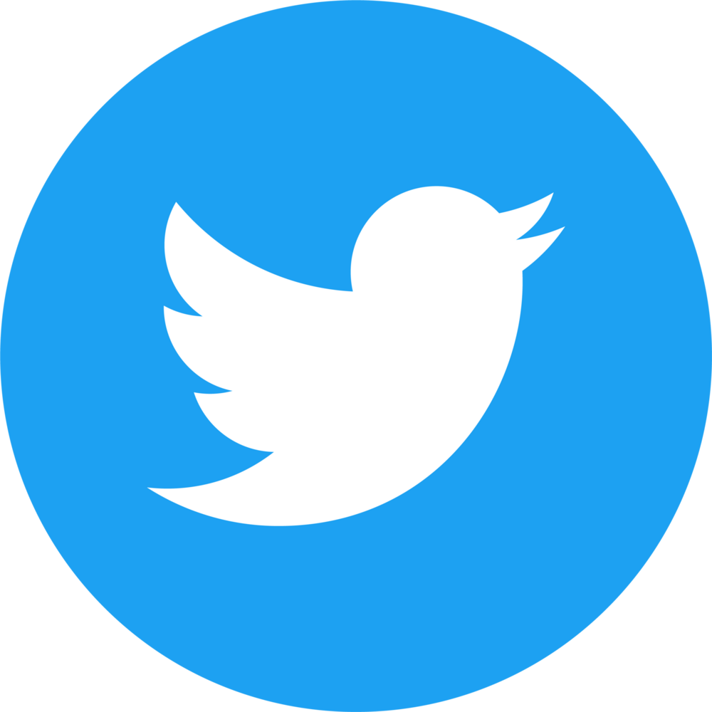 Twitter Icon Circle (Blue) Logo PNG Vector