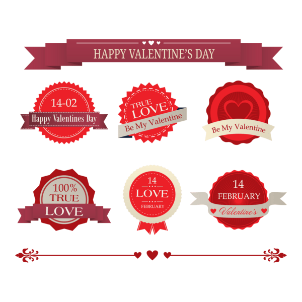 valentine lable Logo PNG Vector