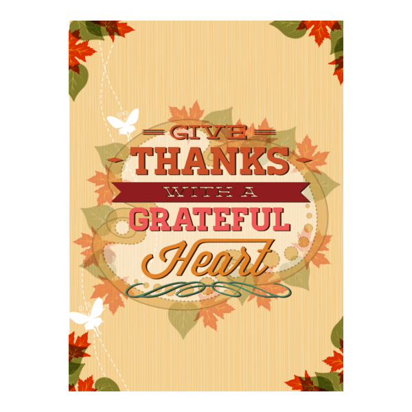 vintage maple leaf thanksgiving poster Logo PNG Vector