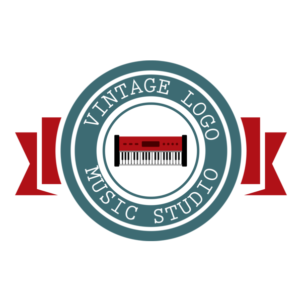vintage music studio Logo PNG Vector