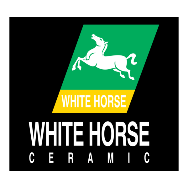 White horse ceramic Logo PNG Vector
