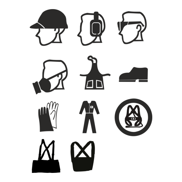 Work safety equipment Logo PNG Vector