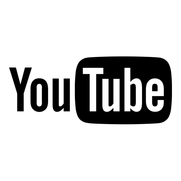 YouTube (black) Logo PNG Vector