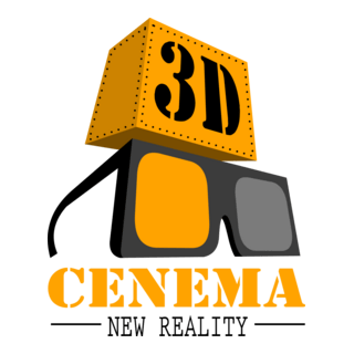 3D cinema Logo PNG Vector
