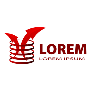 arrows circle ribbon company Logo PNG Vector