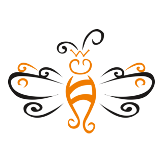 Bee Logo PNG Vector