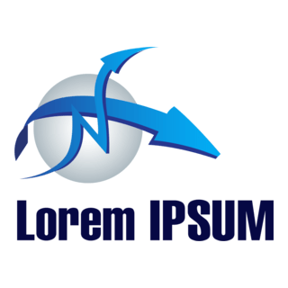 blue arrow shape company Logo PNG Vector