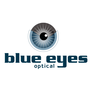Blue Eyes Optical Logo PNG Vector