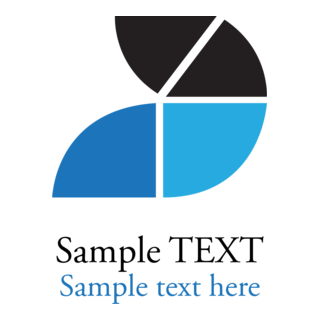 Blue shape company Logo PNG Vector