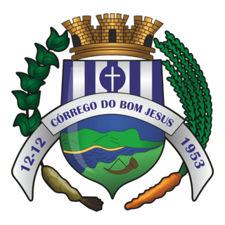 Brasão Município de Córrego do Bom Jesus Logo PNG Vector