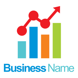 Business finance stock chart company Logo PNG Vector