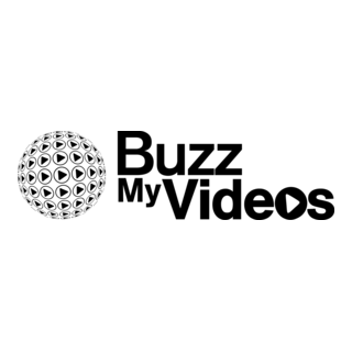 BuzzMyVideos YouTube MCN (Black and White) Logo PNG Vector