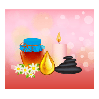 candles stones attar decoration Logo PNG Vector