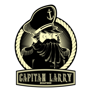 Capitan Larry Seafood Logo PNG Vector