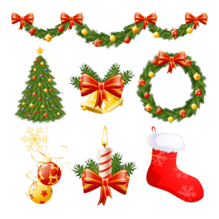 christmas decorations Logo PNG Vector