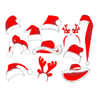 christmas hats Logo PNG Vector