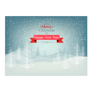 christmas landscape Logo PNG Vector